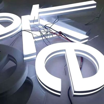 3D 금속 글자 백라이트 조명 표시 LED 빛 글자 최소 주문 수 없습니다