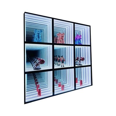 인더 및 아웃도어용 패션 RGB 무한 미러 어비스 3D 로고 디스플레이 케이스