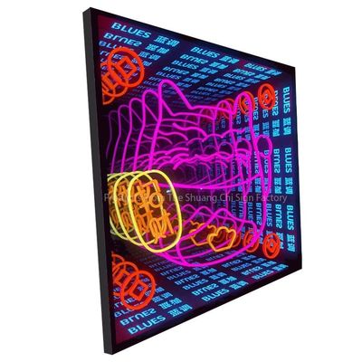 사용자 정의 디자인과 80lm / w 램프 빛 효율을 가진 3D 네온 심층 거울