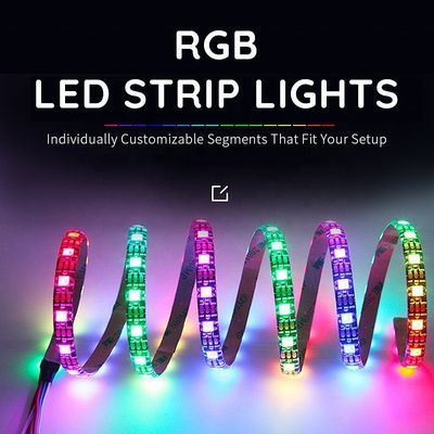 방수 5m 5050 유연 기계 USB 마법 컬러 TV 초 얇은 스마트 LED 스트립 라이트