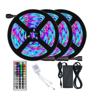 16.4ft 12V 5050 RGB 스마트 블루투스 LED 스트립 음악 빛 침실 장식