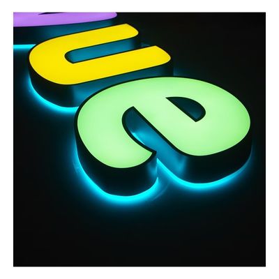 반등 된 뒷등화 된 금속 LED 문자 조명 표지 아크릴 스테인레스 스틸 화면 화면