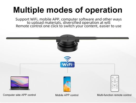 입력 전압 100-240W/AC 50/60HZ 홀로그래픽 팬으로 광고 게임을 업그레이드