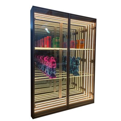 디스플레이 및 장식용 맞춤형 크기 LED 3D 무한도 거울 DC12V/AC110-220V