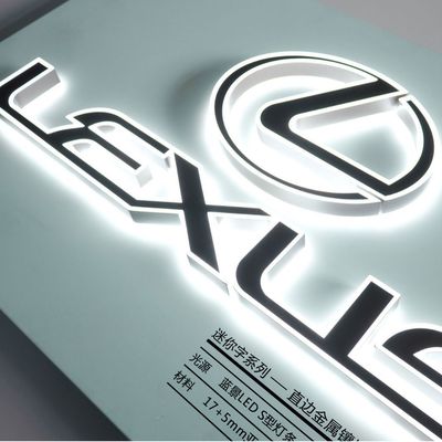 높은 밝기 LED 빛 스테인리스 스틸 글자 전자 표지