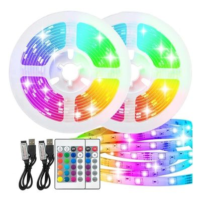 풀 키트 플렉스 음성 제어 방수 스마트 RGB LED 스트립 라이트 16.4ft 색상 변경