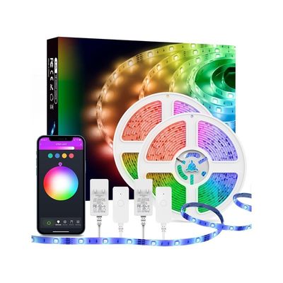 조명 및 회로 디자인 크리스마스 라이트 홈 LED 라이트 스트립 블루투스 틱톡