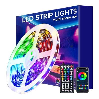 5m/10m LED 키트 음악 동기화 음성 제어 구글 홈 알렉사 투야 5050 RGB LED 스트립 라이트