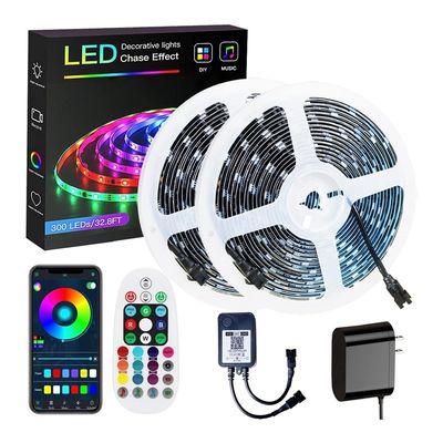 5M 10M 15M 20M 30M LED 스트립 라이트와 RGB 색상 알렉사 및 구글 홈에 의해 제어