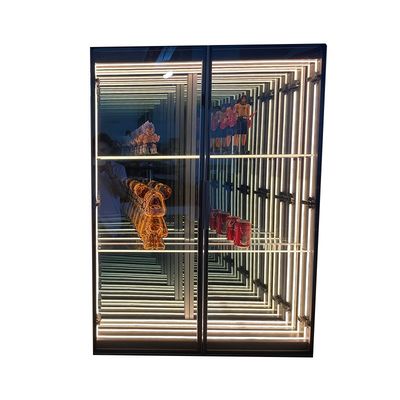 패션 트렌드 및 유리 무한 거울에 맞춘 두께 디스플레이 모델 장식