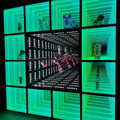 LED 스트립 라이트 인피니티 미러 디스플레이 케이스 쇼룸 가구 판매 상점 맞춤