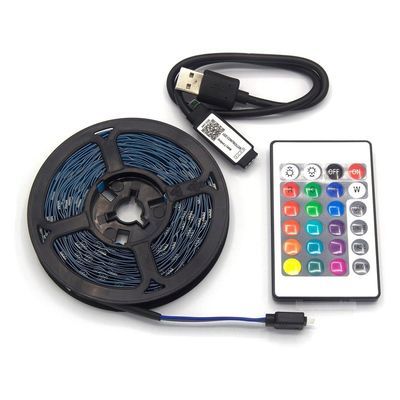 5m 12v 5050 RGB LED 픽셀 스트립 라이트 플렉서블 리모컨 와이파이 스마트 멀티 컬러