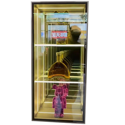 도넛 케이크 쿠키 드라이 베이커리 디자인용 DC12V/AC110-220V 인피니티 미러 디스플레이 케이스