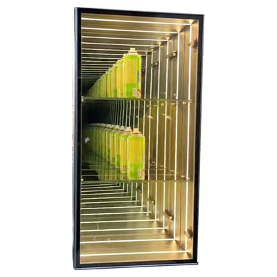 도넛 케이크 쿠키 드라이 베이커리 디자인용 DC12V/AC110-220V 인피니티 미러 디스플레이 케이스