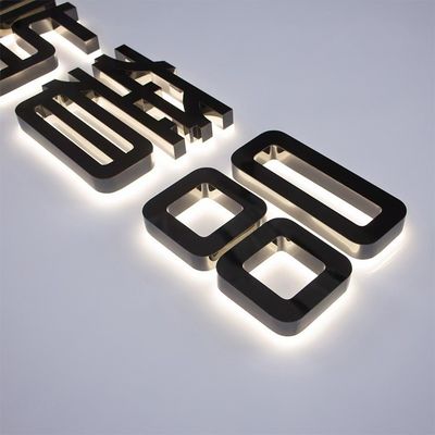 거리의 광고판 LED 글자 알파벳 스테인리스 스틸 스트립과 조명