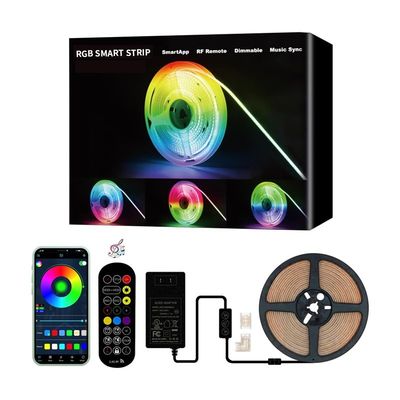 호텔 조명 솔루션 30/60/90/120/144 LED 및 스마트 WIFI RGB APP와 함께 Rgbic LED 스트립