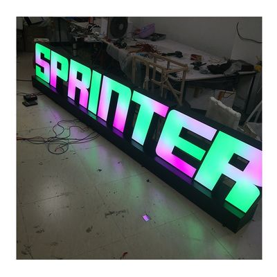 높은 밝기 LED 라이트 3d 빛나는 아크릴 문자 표지판