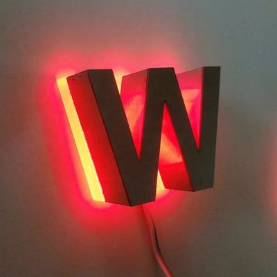 쇼핑몰 사이니지 네온 빛과 알루미늄 글자를 가진 맞춤 LED 백라이트 글자