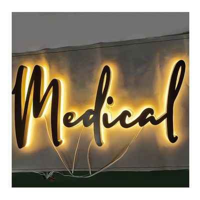 LED 네온 광원 쇼핑몰용 맞춤형 색상의 스테인리스 스틸 글자 표지판