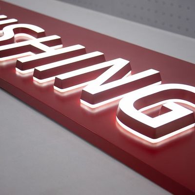 LED 네온 광원 쇼핑몰용 맞춤형 색상의 스테인리스 스틸 글자 표지판