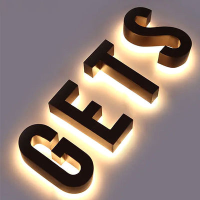 LED 네온 광원 쇼핑몰용 맞춤형 색상의 스테인리스 스틸 글자 표지판