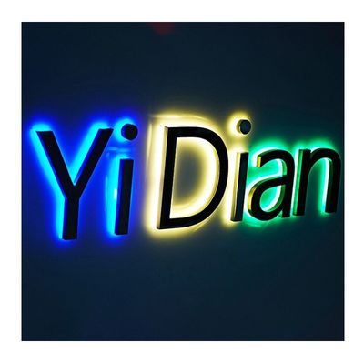 커스터마이즈 된 크기 앞등등 및 뒷등등등 3D LED 채널 문 광고용 문자 표지판