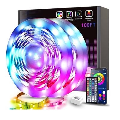 18/30/60 LED SMD5050 LED 플렉서블 스트립 라이트 키트 DC 12V/24V 상업 장식용