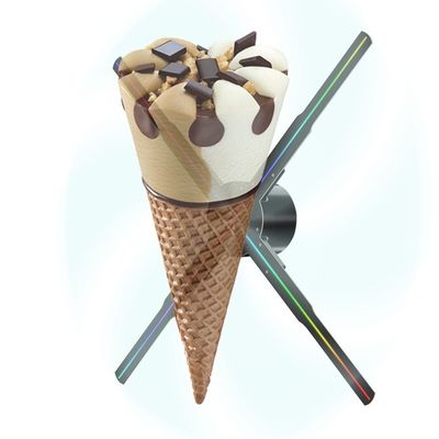 SD 카드 APP 연결성 4D/5D 홀로그램 크리스마스 트리 디스플레이용 실내 홀로그램 팬