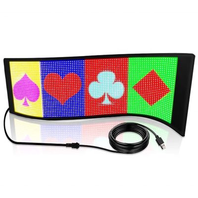 블루투스 앱 제어 LED 사이니지 택시용 유연 패널 밝기 800-1100 cd/m2