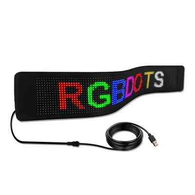 플렉서블 디자인 의류 및 배낭용 블루투스 앱 제어 LED 디스플레이