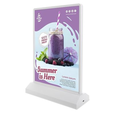 제품 출시 빛나는 표지판 LED 실내 마케팅 전략을위한 초 얇은 빛 박스