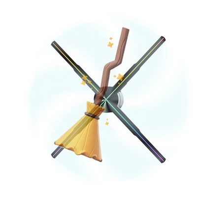 SD 카드 APP 연결성 3D 홀로그램 캐비닛 스플라이스 광고 200cm 환기