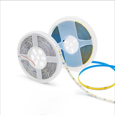 10W / M RA90 유연한 COB 테이프 DC 12V 24V 초 가늘고 5mm Dotfree 480leds COB 스트립 라이트