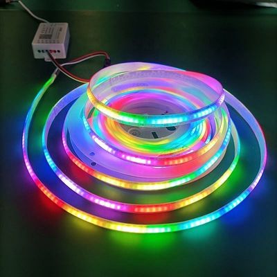 색을 바꾸는 다채로운 유연한 COB LED 스트립 라이트 16.4ft 5m 24V 방 침실 파티 DIY 장식