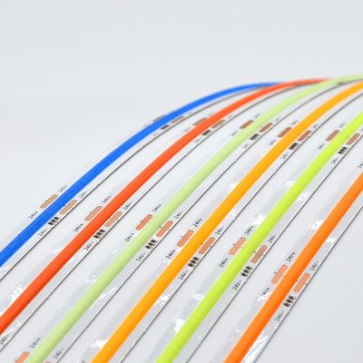 RGBCW RGBW RGB COB 실리콘 주소형 LED 스트립 라이트 코브 스트립