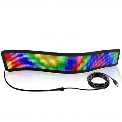 실내 매트릭스 픽셀 패널 자동차 후창 창 LED 디스플레이 화면 USB 입력 인터페이스