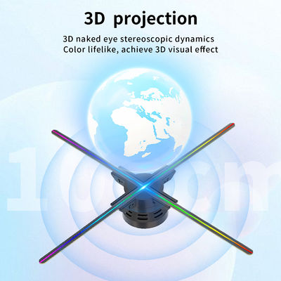 100cm LED 홀로그램 팬으로 야외 광고에 혁명을 일으켜 176° 관점