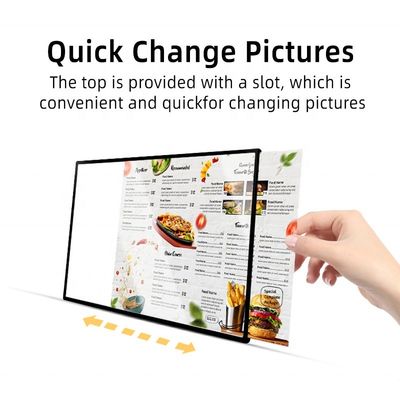 LED 조명 소스 A1 A2 A3 A4 A5 무역 박람회 디스플레이를 위한 쌍방향 백글라이트 SEG 조명 박스
