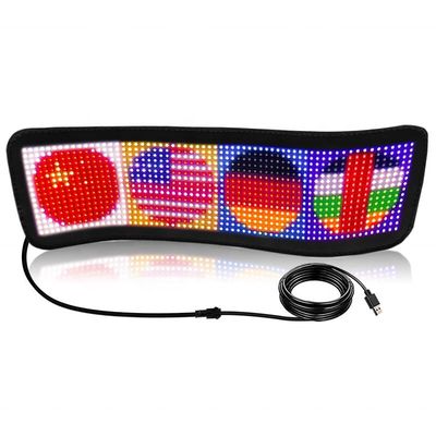 자동차 후창 창 RGB APP 제어 및 텍스트 애니메이션용 LED 디스플레이 패널