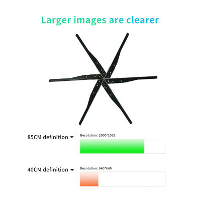 3D 홀로그램 디스플레이와 야외 광고 및 10ms 응답 시간 홀로그램 팬