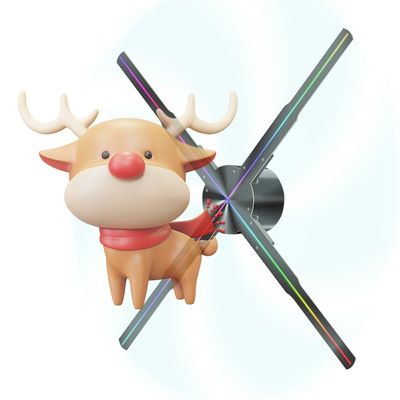 1800 밝기 홀로 팬 두 개의 홀로그램 팬 커버