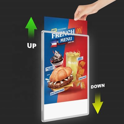 12V/1a-5W 직사각형 재충전 A4 쌍면 LED 광고 메뉴 게시판 라이트 박스 스탠드