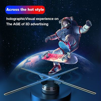 OEM 2024 60cm 4 블레이드 3D 홀로그램 디스플레이 팬