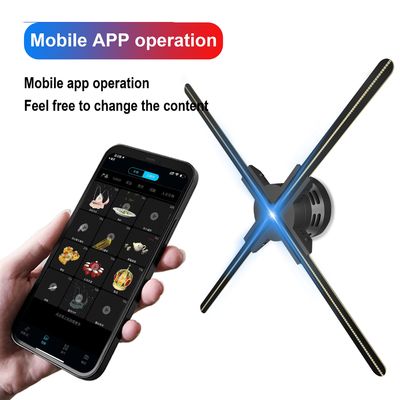 OEM 2024 60cm 4 블레이드 3D 홀로그램 디스플레이 팬