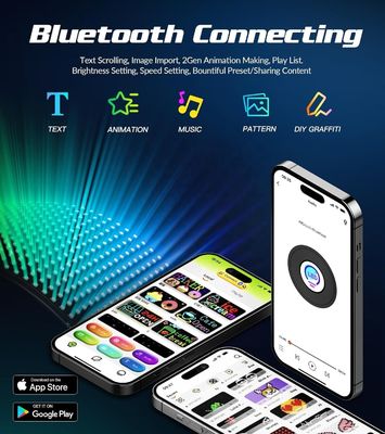 밝기 800-1100 cd/m2 소화 USB 풀 컬러 스크롤 LED 패널