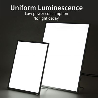 알루미늄 프레임 A1 A2 A3 A4 A5 실내 광고 테이블 디스플레이용 슬림 LED 라이트 박스