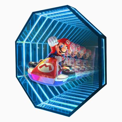 50 C 온도 내성 3D LED 팬 무한 거울 빛 박스 모든 환경에
