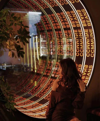 50 C 온도 내성 3D LED 팬 무한 거울 빛 박스 모든 환경에