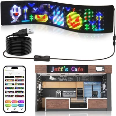 390x107mm 프로그래밍 가능한 스크롤 메시지 플렉서블 디스플레이 공항용 LED 화면 표시