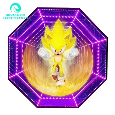 빌딩 응용 프로그램 홀로그램 3D 팬 광고 나노 라이트와 함께 라이트 박스